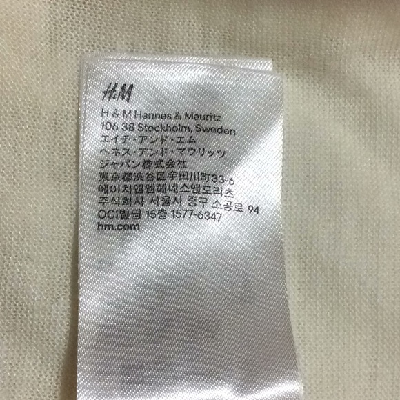 H&M Tank Top cream color cross back S - Picture 5 of 8